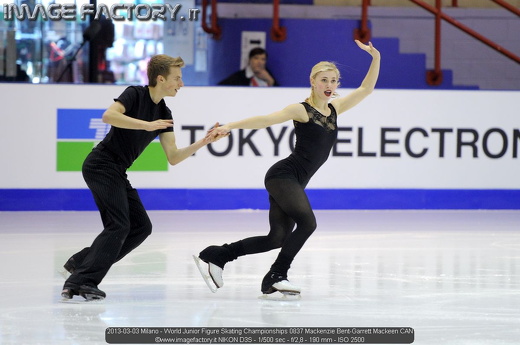 2013-03-03 Milano - World Junior Figure Skating Championships 0837 Mackenzie Bent-Garrett Mackeen CAN